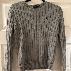 Polo by Ralph Lauren Grey Cable Knit Sweater